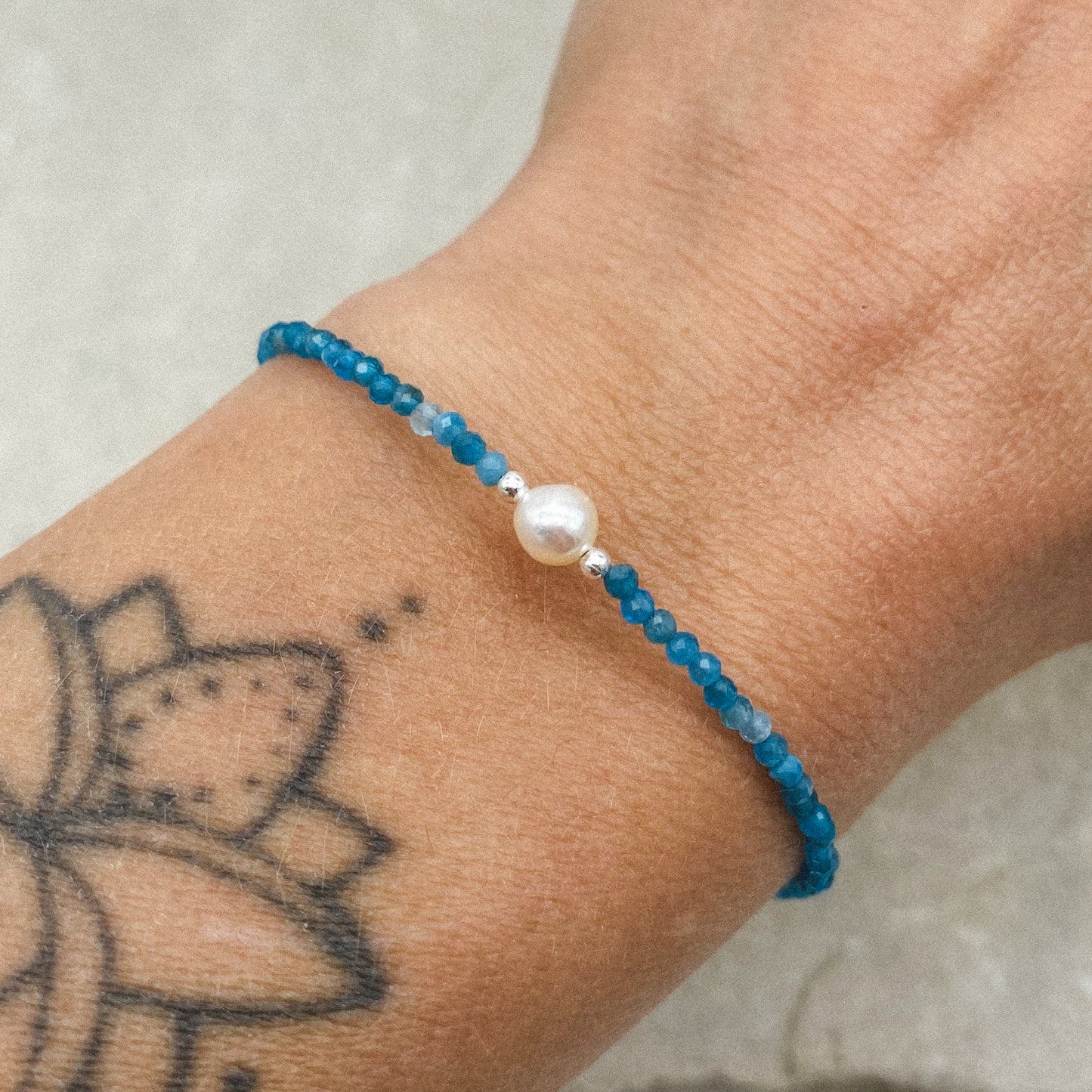 Balance bracelets - Gemstone beaded + Freshwater Pearl