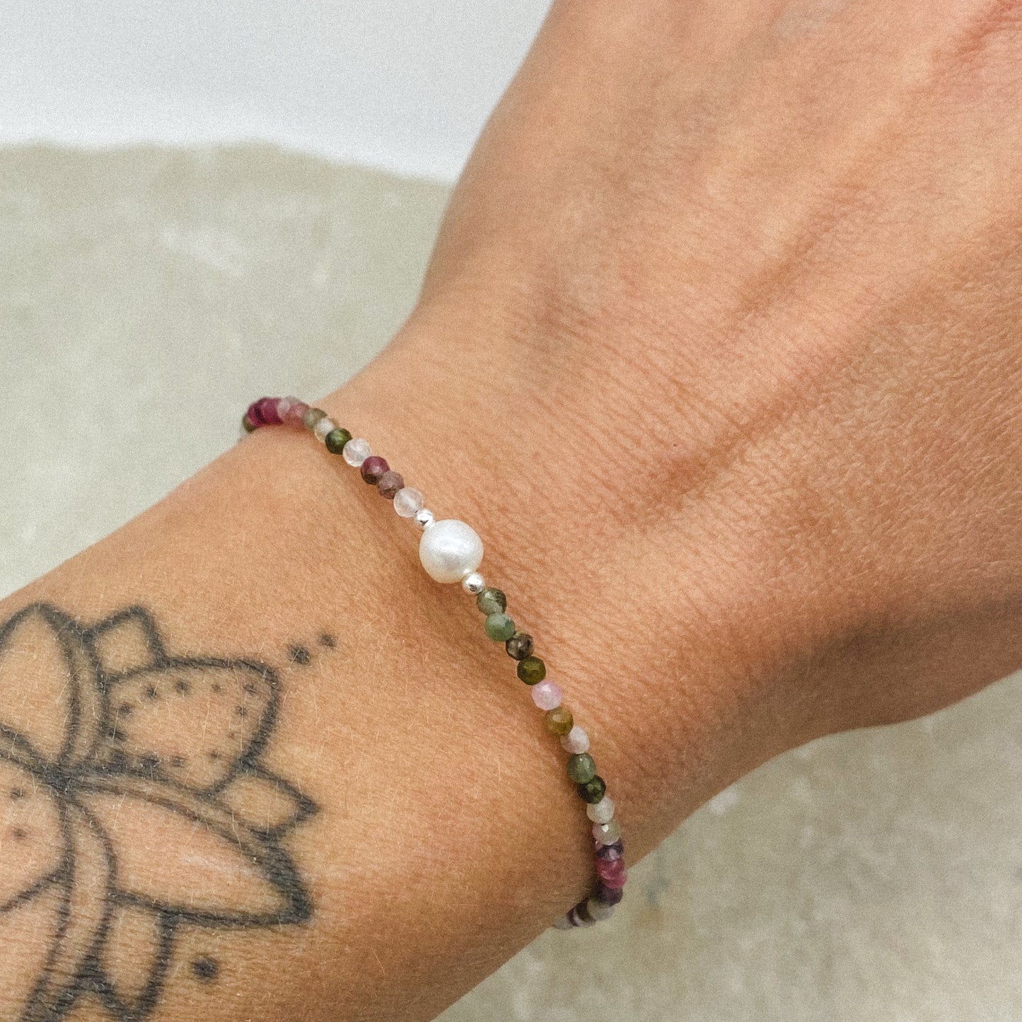 Balance bracelets - Gemstone beaded + Freshwater Pearl