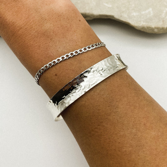 Hammered cuff