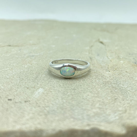 Orb Ring - LC Opal Silver