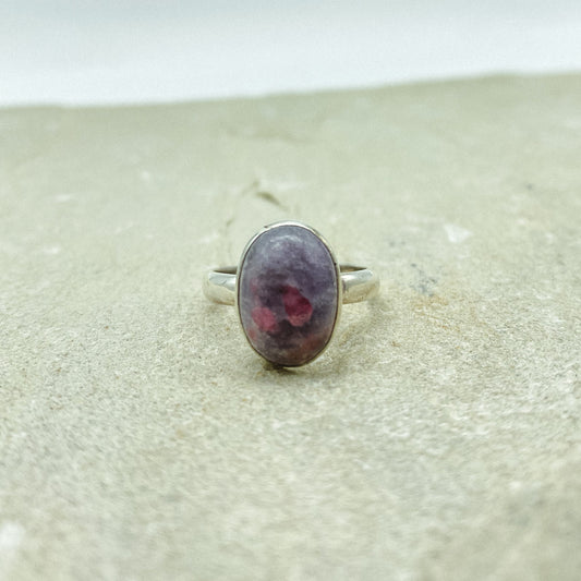 Zahra Ring - Tourmaline Lapidolite