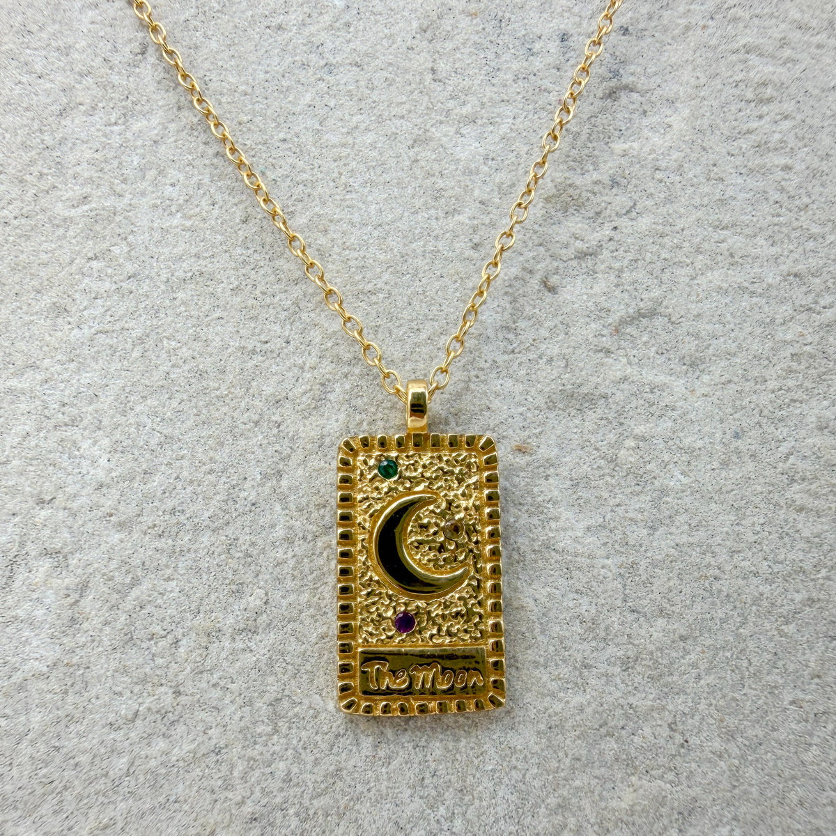 Moon necklace - CZ