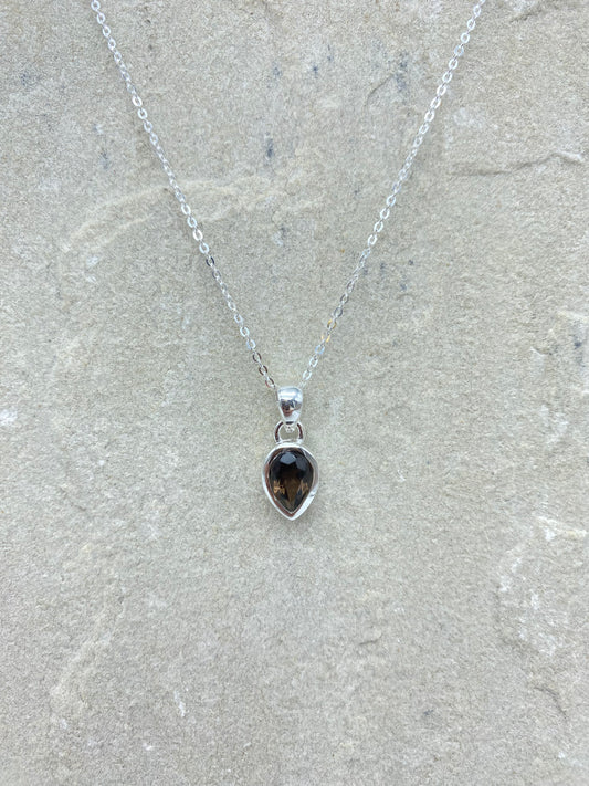 Tallows Necklace - Smokey Quartz or Prehnite