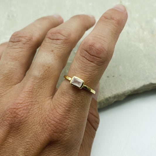 Roselle Ring - Rose Quartz