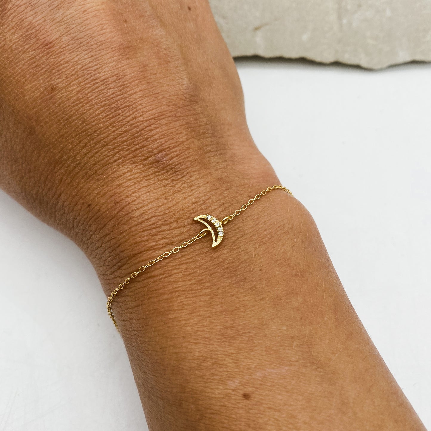 Moon Bracelet- Crystal