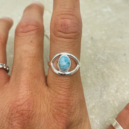 Larimar Eye Ring