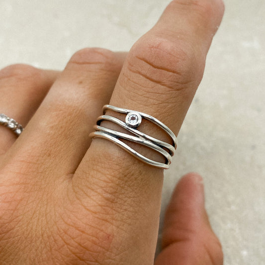 Pari Ring - Blue Topaz