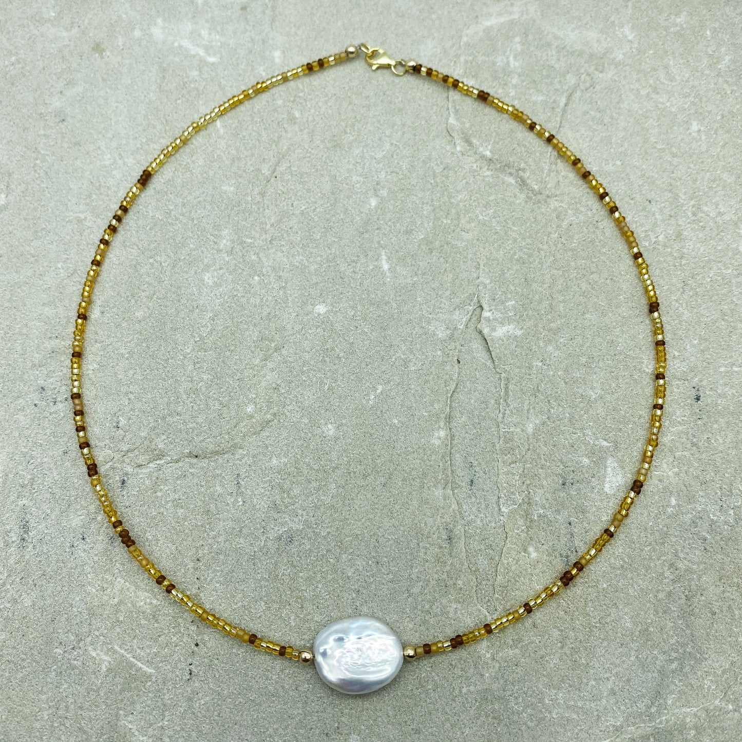 Alize - Pearl beaded choker