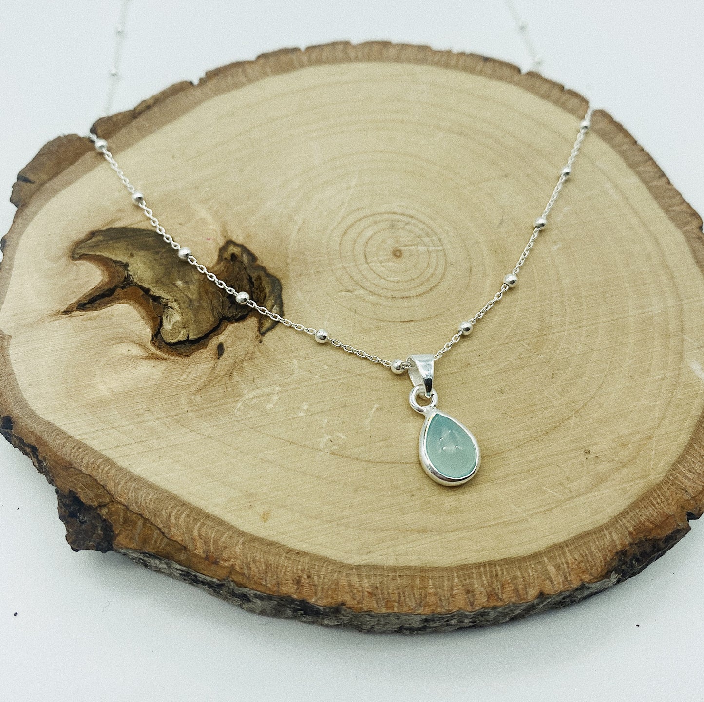 Aqua Necklace - Chalcedony