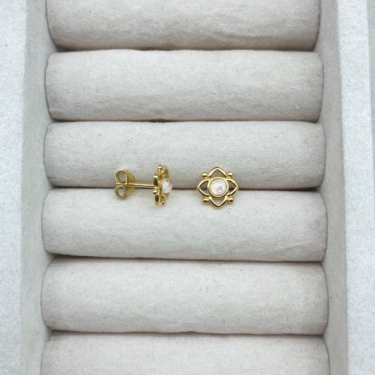 Zoya studs lc Opal - gold