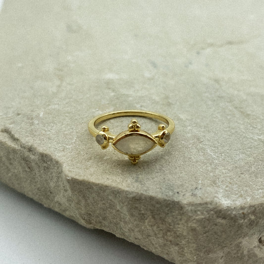 Aura Ring - moonstone