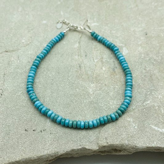 Blue Turquoise Anklet