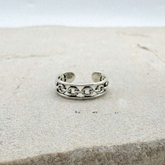 Chain link toe ring