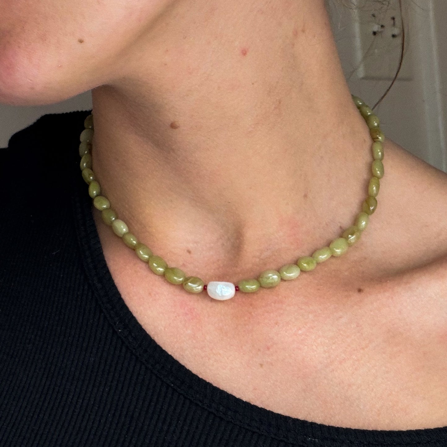 Dirty martini - Olive agate + Pearl
