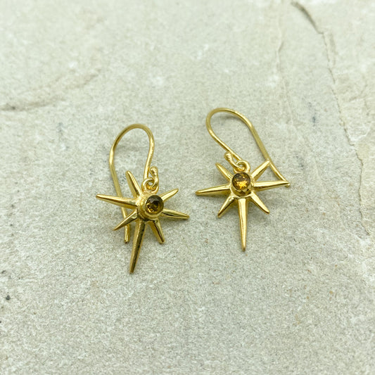 Nova Earrings - Citrine