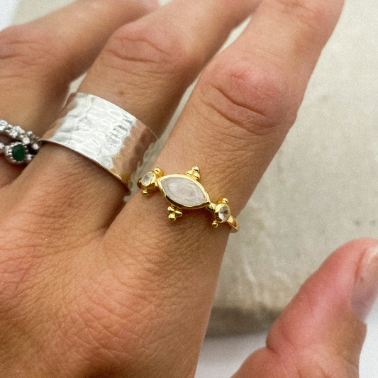 Aura Ring - moonstone