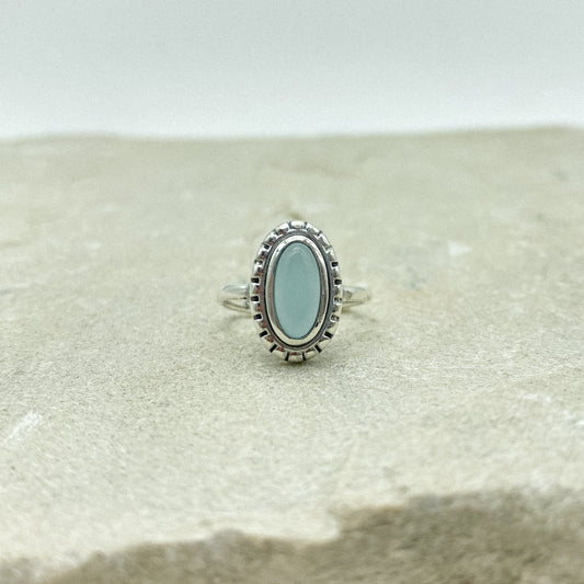 Claro Ring - Aqua Chalcedony