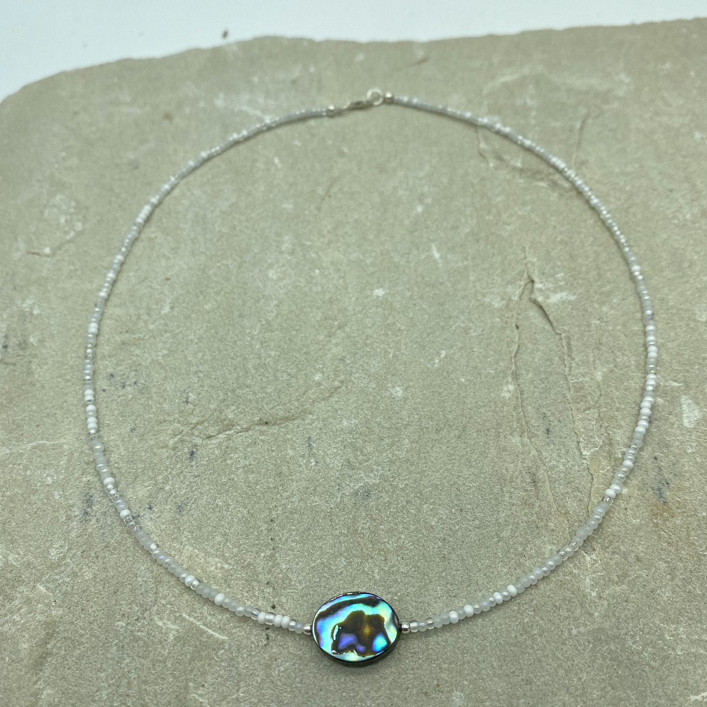Alize - Abalone beaded choker