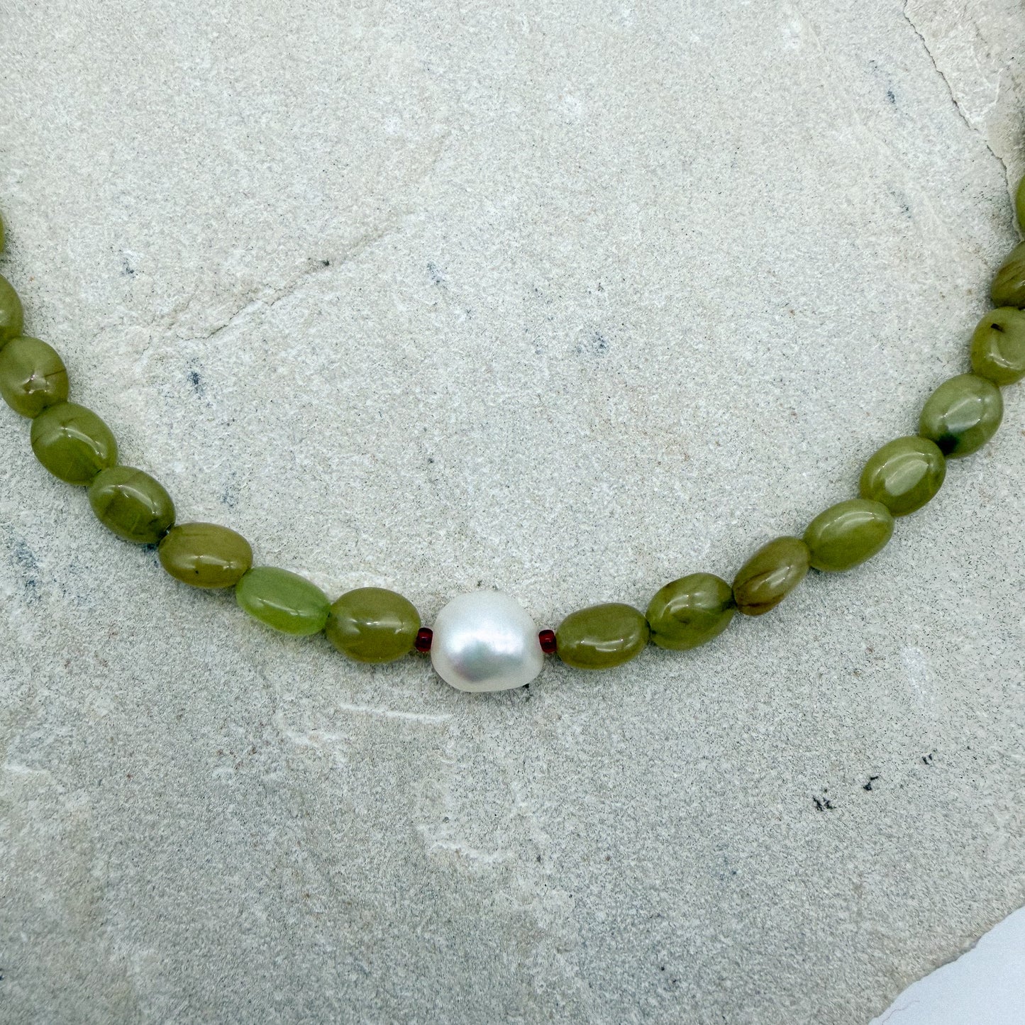 Dirty martini - Olive agate + Pearl