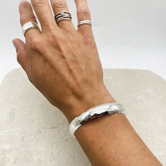 Hammered cuff