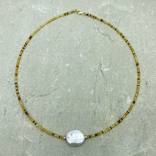 Alize - Pearl beaded choker