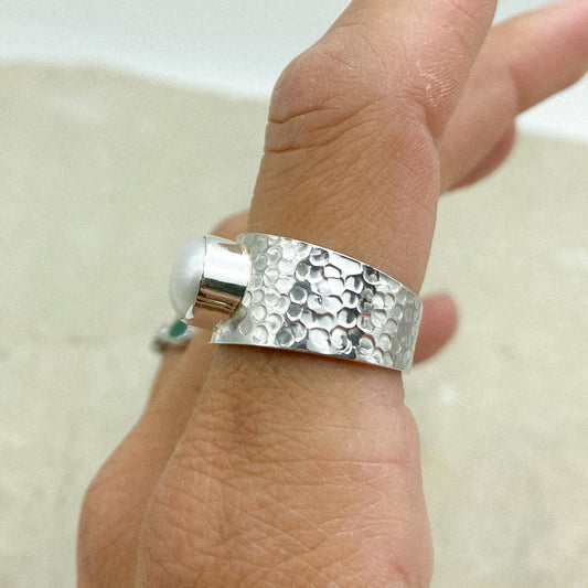 Palm cove Ring - Pearl