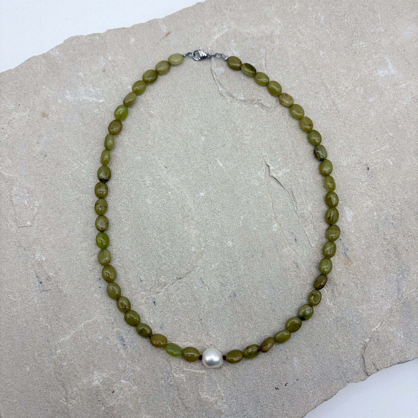 Dirty martini - Olive agate + Pearl