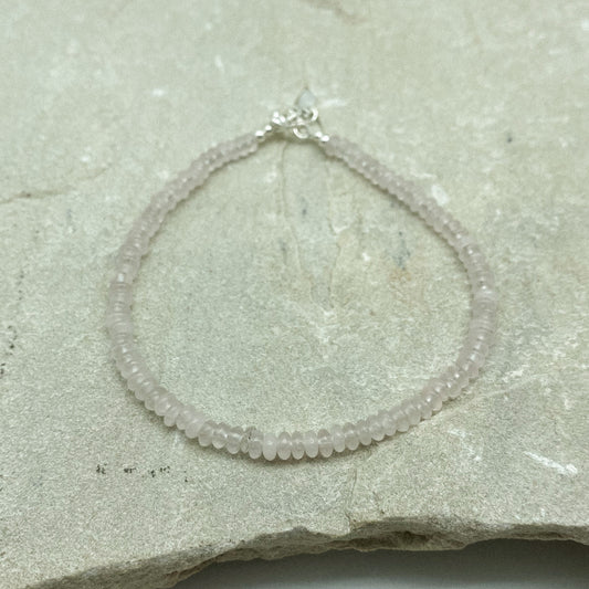Rose Quartz Anklet