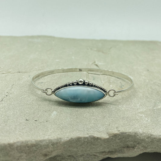 Larimar clip bangle