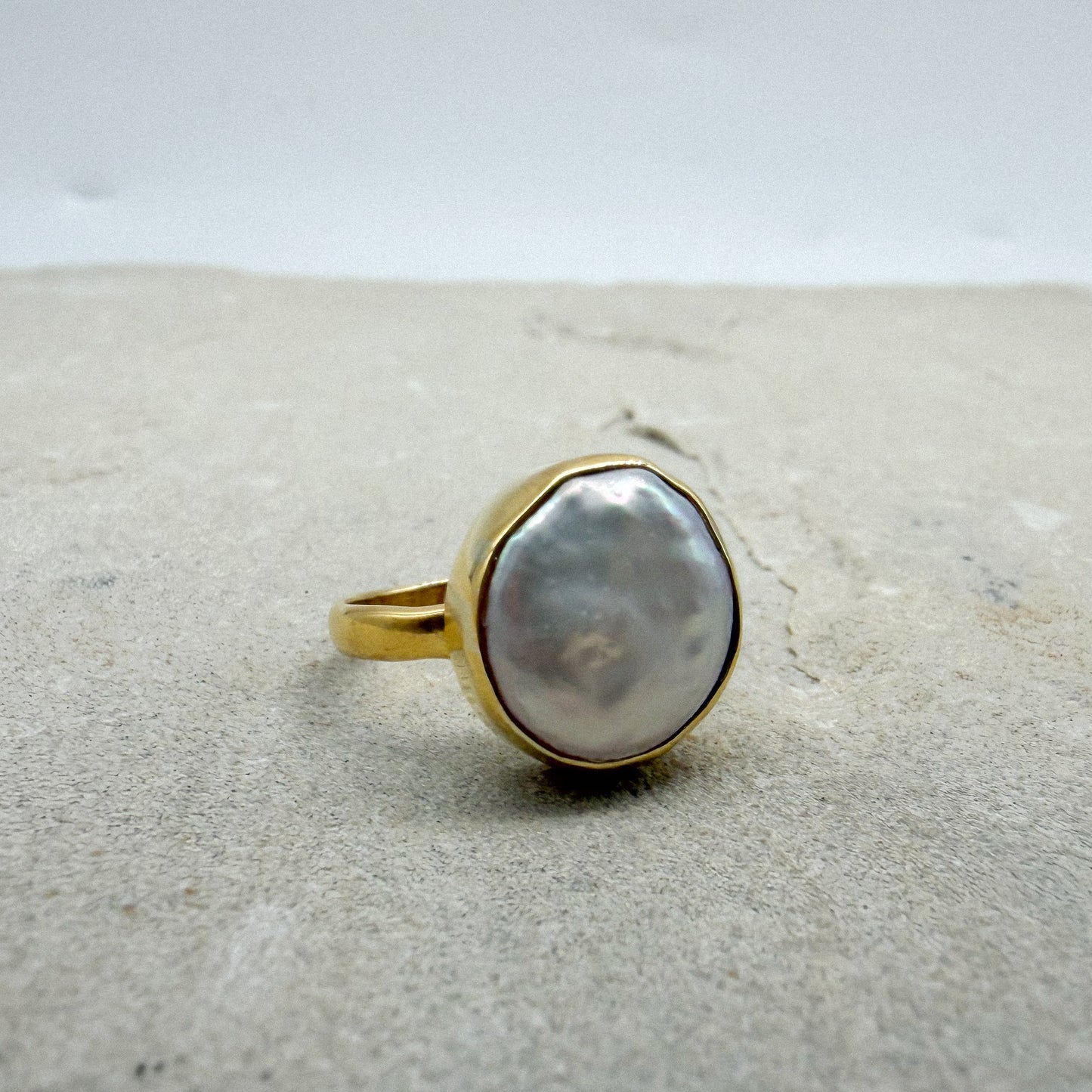 Coin pearl Ring