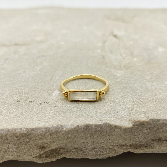 Fleur Ring - Moonstone