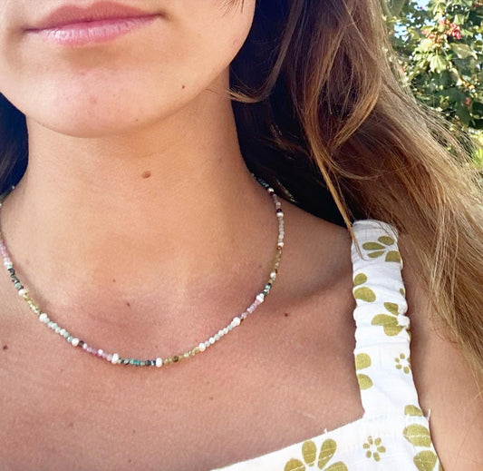 Ocean dweller beaded necklace