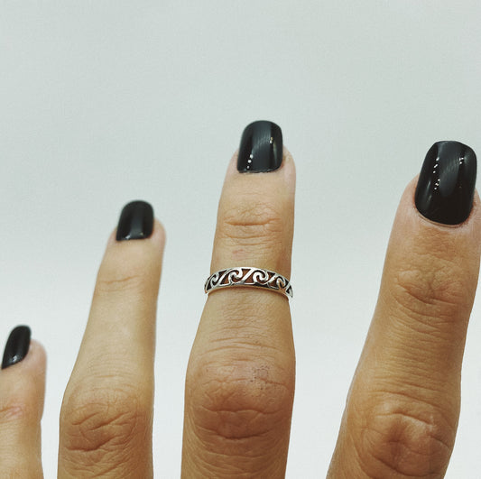 Swirls Toe Ring