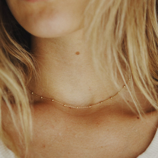 Dainty Chain Choker - Gold