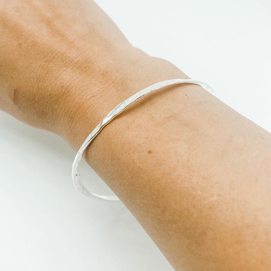 Hammered bangle