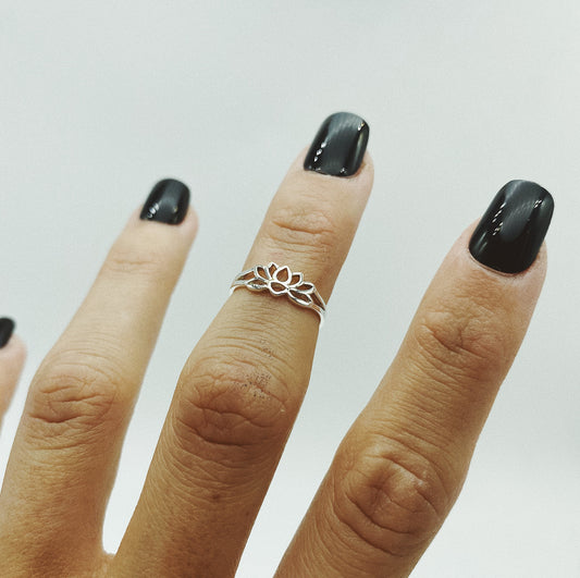 Lotus Toe Ring